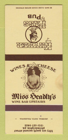 Matchbook Cover - Khyber Pass Pub Philadelphia PA STAINED 30 Strk SAMPLE
