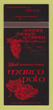Matchbook Cover - Marco Polo Italian Restaurant St Paul? MN 30 Strk SAMPLE