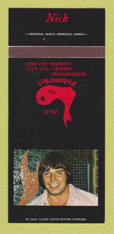 Matchbook Cover - Nick's Fish Market Waikiki Lahaina Hawaii 30 Strk SAMPLE