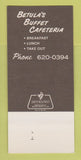 Matchbook Cover - The Birchtree Restaurant Los Angeles CA 30 Strk SAMPLE