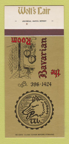 Matchbook Cover - Wolf's Lair Holiday Inn Holland MI 30 Strk SAMPLE