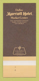 Matchbook Cover - Clancy's Saloon Marriott Hotel Dallas TX 30 Strk SAMPLE
