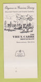 Matchbook Cover - Vieux Carre Restaurant New Orleans LA 30 Strk SAMPLE