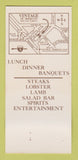 Matchbook Cover - Vintage Restaurant Modesto CA 30 Strk SAMPLE