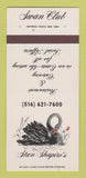 Matchbook Cover - Stan Shapiro's Swan Club Glenwood Landing NY 30 Strk SAMPLE