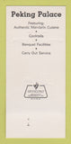 Matchbook Cover - Perking Palace Dallas TX Chinese Restaurant 30 Strk SAMPLE