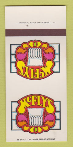 Matchbook Cover - McFly's Santa Barbara Santa Monica CA WEAR 30 Strk SAMPLE