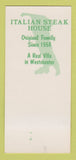 Matchbook Cover - Tino's Villa Italian Hawthorne NY 30 Strk SAMPLE