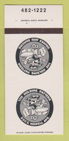 Matchbook Cover - Holding Pattern Restaurant Milwaukee? WI 30 Strk SAMPLE