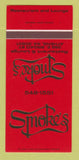 Matchbook Cover - Smoke's Restaurant Lounge Athens GA 30 Strk SAMPLE