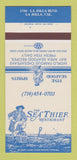 Matchbook Cover - Sea Thief Restaurant La Jolla CA 30 Strk SAMPLE