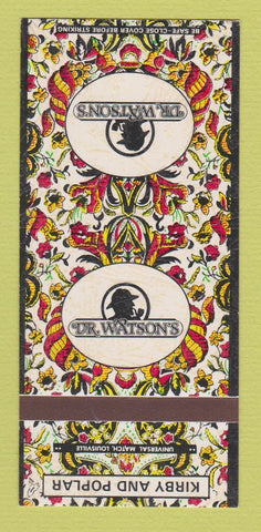 Matchbook Cover - Dr Watson's KY? 30 Strk SAMPLE