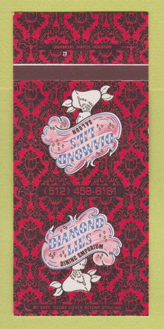 Matchbook Cover - Diamond Lil's Saloon Marriott Hotel Austin TX 30 Strk SAMPLE