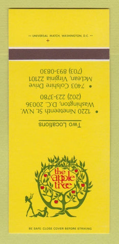 Matchbook Cover - The Apple Tree Washington DC McLean VA 30 Strk SAMPLE