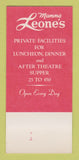 Matchbook Cover - Mamma Leone's New York City Restaurant 30 Strk SAMPLE