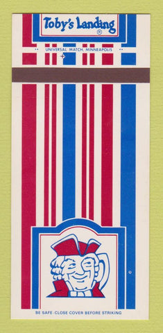 Matchbook Cover - Toby's Landing Tanners Lake Oakdale MN 30 Strk SAMPLE