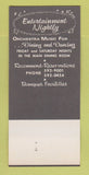 Matchbook Cover - Gulas Restaurant Lounge Chattanooga? TN? 25th 30 Strk SAMPLE