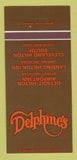 Matchbook Cover - Delphine's Detroit Lansing MI Hilton Cleveland 30 Strk SAMPLE