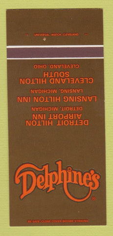Matchbook Cover - Delphine's Detroit Lansing MI Hilton Cleveland 30 Strk SAMPLE