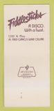 Matchbook Cover - Fiddlesticks Disco Kansas City? 30 Strk SAMPLE
