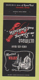 Matchbook Cover - Monton's Wharf Toledo OH restaurant 30 Strk SAMPLE