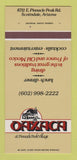 Matchbook Cover - Oaxaca Restaurant Scottsdale AZ 30 Strk SAMPLE