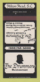 Matchbook Cover - The Drummers Restaurant Hilton Head SC 30 Strk SAMPLE