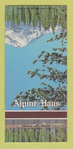 Matchbook Cover - Alpine Haus Stuart FL German Restaurant 30 Strk SAMPLE
