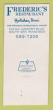 Matchbook Cover - Holiday Inn South San Francisco CA Airport WEAR 30 Strk SAMPLE