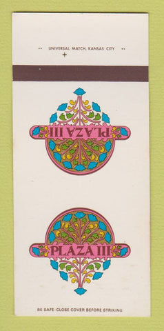 Matchbook Cover - Plaza III Kansas City MO 30 Strk SAMPLE