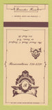 Matchbook Cover - Brewster House Davis CA 30 Strk SAMPLE