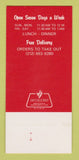 Matchbook Cover - Szechuan West Chinese Restaurant New York City 30 Strk SAMPLE