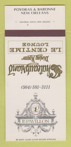 Matchbook Cover - Le Pavillon New Orleans LA Chateaubriand 30 Strk SAMPLE