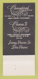 Matchbook Cover - Chateaubriand Dallas TX Supper Club 30 Strk SAMPLE