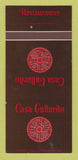 Matchbook Cover - Casa Gallardo Dayton Columbus OH St Louis 30 Strk SAMPLE