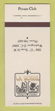 Matchbook Cover - La Serre Restaurant Washington DC 30 Strk SAMPLE