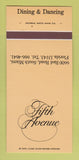 Matchbook Cover - Fifth Avenue Restaurant South Miami FL 30 Strk SAMPLE