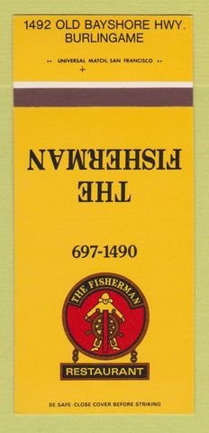 Matchbook Cover - Fisherman Restaurant Burlingame CA 30 Strk SAMPLE