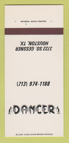 Matchbook Cover - Dancer Houston TX 30 Strk SAMPLE