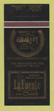Matchbook Cover - La Fuente Restaurant San Francisco Fremont CA 30 Strk SAMPLE