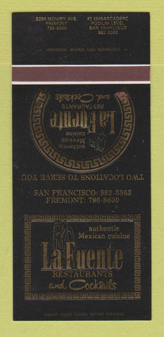 Matchbook Cover - La Fuente Restaurant San Francisco Fremont CA 30 Strk SAMPLE