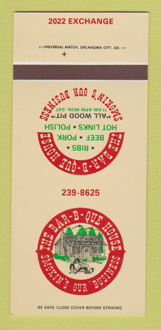 Matchbook Cover - BBQ House OK? 30 Strk SAMPLE