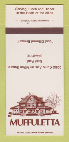 Matchbook Cover - Muffuletta St Paul MN 30 Strk SAMPLE