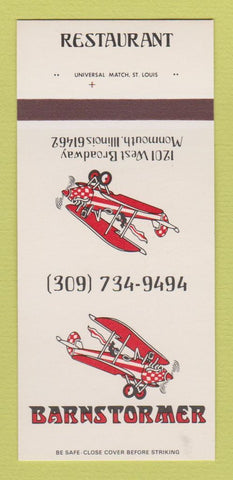 Matchbook Cover - Barnstormer Restaurant Monmouth IL 30 Strk SAMPLE