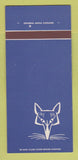 Matchbook Cover - The Blue Fox Lakewood OH 30 Strk SAMPLE