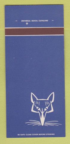 Matchbook Cover - The Blue Fox Lakewood OH 30 Strk SAMPLE