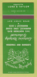 Matchbook Cover - Lauraine Murphy Restaurant Manhasset LI NY 30 Strk SAMPLE