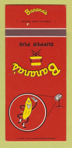 Matchbook Cover - Banana's Supper Pub Ventura CA 30 Strk SAMPLE