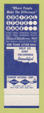 Matchbook Cover - Admiral State Bank Tulsa OK SAMPLE
