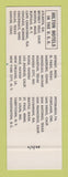 Matchbook Cover - Hilton Hotel Beverly Hills CA SAMPLE